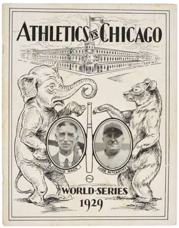 1929 WORLD SERIES PROGRAM (AT PHILADELPHIA) - Foto 1