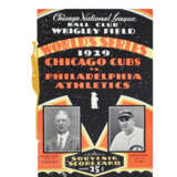 1929 WORLD SERIES PROGRAM WITH ORIGINAL ENVELOPE (AT CHICAGO) - Foto 1