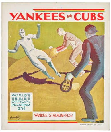 1932 WORLD SERIES PROGRAM (AT NEW YORK) - фото 1