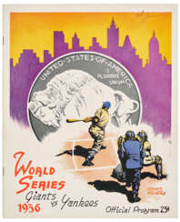 1936 WORLD SERIES PROGRAM