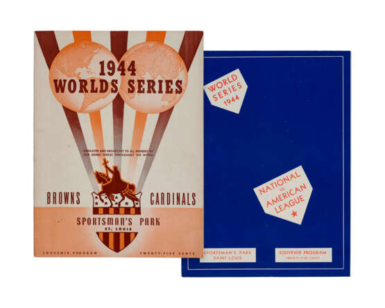 1944 WORLD SERIES PROGRAMS (2) - photo 1