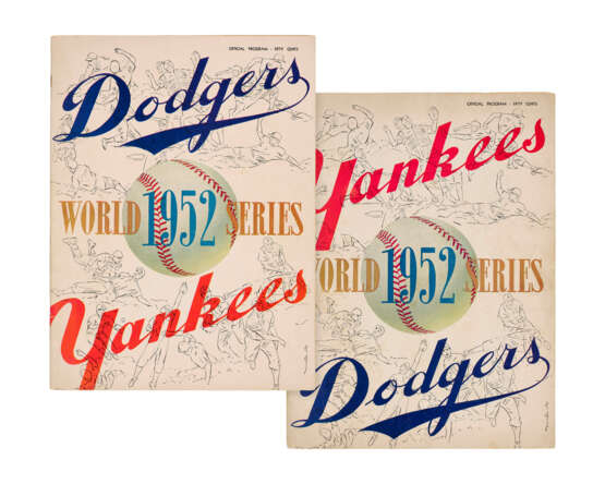 1952 WORLD SERIES PROGRAMS (2) - фото 1