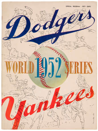 1952 WORLD SERIES PROGRAMS (2) - фото 2