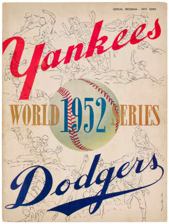 1952 WORLD SERIES PROGRAMS (2) - фото 3