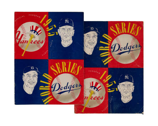 1955 WORLD SERIES PROGRAMS (2) - фото 1