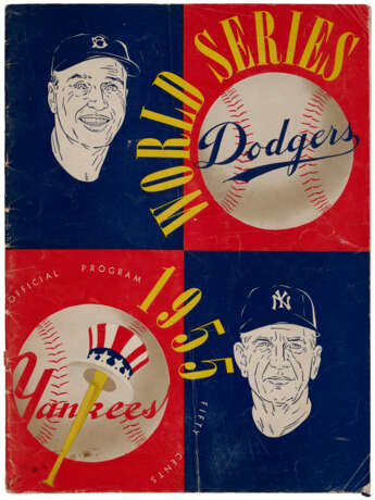 1955 WORLD SERIES PROGRAMS (2) - фото 2