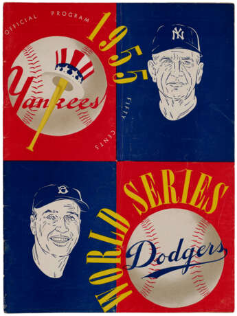 1955 WORLD SERIES PROGRAMS (2) - фото 3