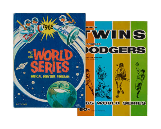 1965 WORLD SERIES PROGRAMS (2) - фото 1