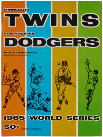 1965 WORLD SERIES PROGRAMS (2) - фото 2