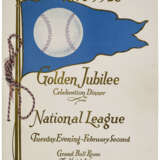 1926 NATIONAL LEAGUE GOLDEN JUBILEE COMMEMORATIVE BASEBALL AND RELATED PROGRAM - photo 5