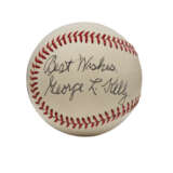 GEORGE KELLY SINGLE SIGNED BASEBALL (PSA/DNA) - photo 1