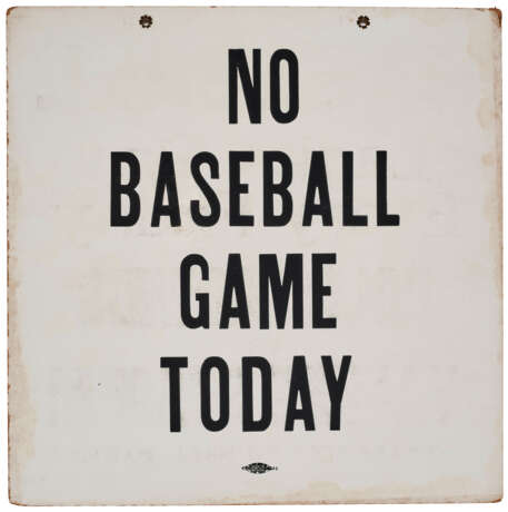 A BASEBALL 'LADIES' DAY' TRADE SIGN, DOUBLE-SIDED - фото 2