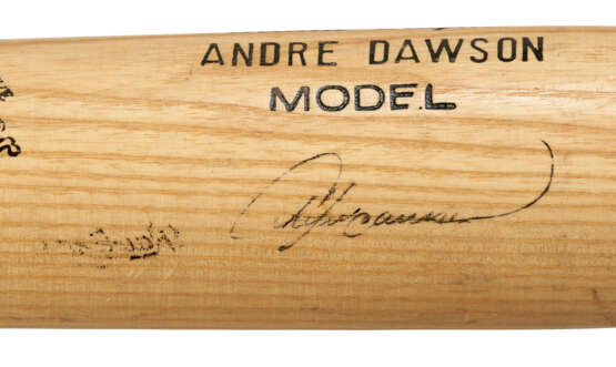 ANDRE DAWSON AUTOGRAPHED PROFESSIONAL MODEL BASEBALL BAT C.1985-86 (PSA/DNA GU 8.5) - Foto 4