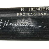RICKEY HENDERSON AUTOGRAPHED PROFESSIONAL MODEL BASEBALL BAT C.1986 (PSA/DNA GU 8) - фото 4