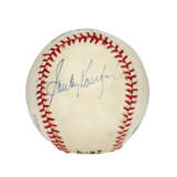SANDY KOUFAX AND DON DRYSDALE AUTOGRAPHED BASEBALL (PSA/DNA) - фото 2