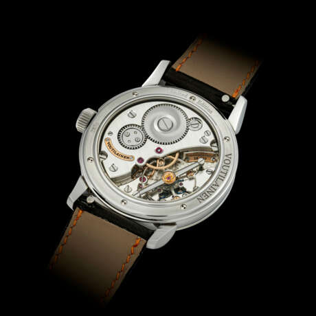 VOUTILAINEN. AN EXTREMELY RARE STAINLESS STEEL LIMITED EDITION WRISTWATCH WITH ONYX DIAL - photo 2