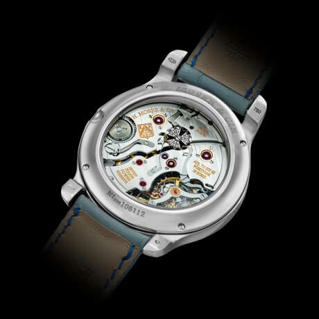 H. MOSER & CIE. AN 18K WHITE GOLD PERPETUAL CALENDAR WRISTWATCH WITH POWER RESERVE AND LEAP YEAR INDICATION - photo 2
