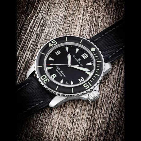 BLANCPAIN. A STAINLESS STEEL AUTOMATIC WRISTWATCH WITH SWEEP CENTRE SECONDS AND DATE - фото 1