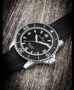 Date display. BLANCPAIN. A STAINLESS STEEL AUTOMATIC WRISTWATCH WITH SWEEP CENTRE SECONDS AND DATE