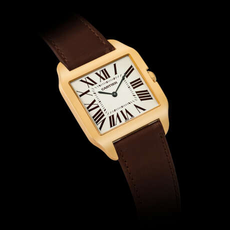 CARTIER. AN 18K PINK GOLD WRISTWATCH - Foto 1