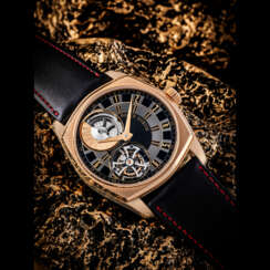 ROGER DUBUIS. A ONE-OF-A-KIND 18K PINK GOLD AUTOMATIC TOURBILLON WRISTWATCH, MADE FOR ONLY WATCH 2013