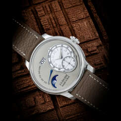 F.P. JOURNE. A PLATINUM AUTOMATIC WRISTWATCH WITH MOON PHASES, POWER RESERVE AND DATE