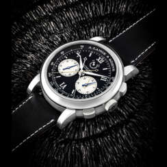 A. LANGE &amp; S&#214;HNE. AN ATTRACTIVE PLATINUM DOUBLE SPLIT SECONDS FLYBACK CHRONOGRAPH WRISTWATCH WITH POWER RESERVE