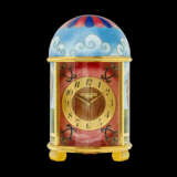 PATEK PHILIPPE. A ONE-OF-A-KIND GILT BRASS DOME TABLE CLOCK WITH CLOISONN&#201; ENAMEL DEPICTING HOTAIR BALLOONS - photo 2