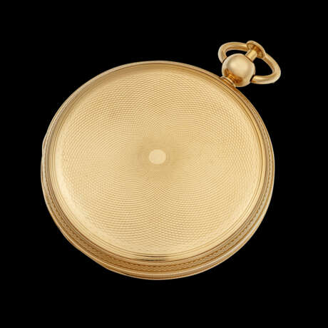 BREGUET. A VERY RARE AND HISTORICALLY IMPORTANT 18K GOLD HALF QUARTER REPEATING POCKET WATCH WITH SECRET PORTRAIT COMPARTMENT, SOLD TO PAULINE BONAPARTE, PRINCESS BORGHESE, SISTER OF NAPOLEON BONAPARTE - photo 3