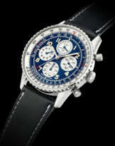 BREITLING. A STAINLESS STEEL AUTOMATIC CHRONOGRAPH WRISTWATCH WITH DATE