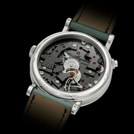 BREGUET. AN 18K WHITE GOLD SEMI-SKELETONISED WRISTWATCH WITH DUAL TIME AND DAY/NIGHT INDICATION - фото 2