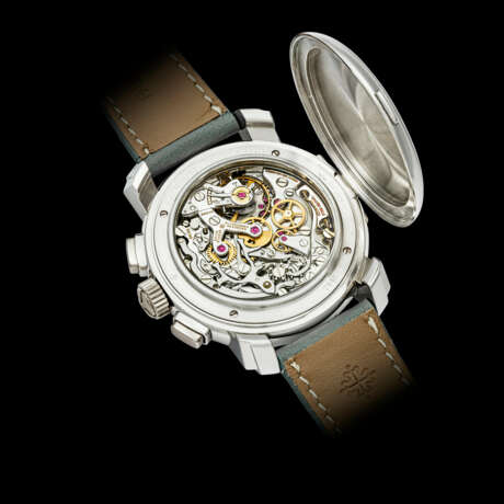 VACHERON CONSTANTIN. A PLATINUM PERPETUAL CALENDAR CHRONOGRAPH WRISTWATCH WITH LEAP YEAR INDICATOR AND MOON PHASES - photo 3