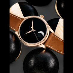 H.MOSER &amp; CIE. A ONE-OF-A-KIND AND UNUSUAL 18K PINK GOLD WRISTWATCH WITH SWEEP CENTRE SECONDS, MOON PHASES, POWER RESERVE AND VANTABLACK&#174; DIAL, MADE FOR ONLY WATCH 2019