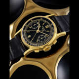 PATEK PHILIPPE. A ONE-OF-A-KIND AND SO FAR ONLY KNOWN 18K GOLD SPLIT SECONDS CHRONOGRAPH WRISTWATCH WITH BLACK DIAL - фото 1