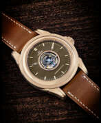 Tourbillon. OMEGA. AN EXTREMELY RARE AND ATTRACTIVE 18K PINK GOLD AUTOMATIC CENTRAL TOURBILLON WRISTWATCH