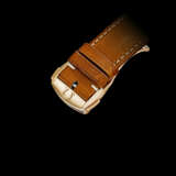 OMEGA. AN EXTREMELY RARE AND ATTRACTIVE 18K PINK GOLD AUTOMATIC CENTRAL TOURBILLON WRISTWATCH - фото 3