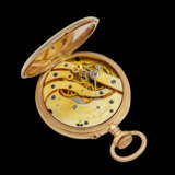 PATEK PHILIPPE. AN 18K PINK GOLD POCKET WATCH WITH ENAMEL DIAL - photo 5