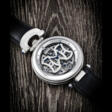 BOVET. AN 18K WHITE GOLD AND DIAMOND-SET SEMI-SKELETONISED TOURBILLON WRISTWATCH - Prix ​​des enchères