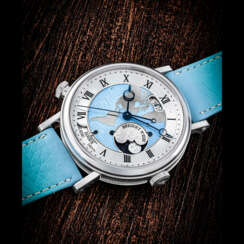 BREGUET. A PLATINUM AUTOMATIC WORLD TIME WRISTWATCH WITH SWEEP CENTRE SECONDS, DATE AND DAY/NIGHT INDICATION