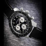 LECOULTRE. A RARE STAINLESS STEEL CHRONOGRAPHWRISTWATCH WITH “PANDA DIAL” - photo 1