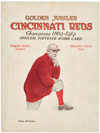 1919 WORLD SERIES PROGRAM (AT CINCINNATI) - photo 1