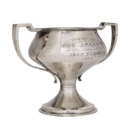 A `SHOELESS` JOE JACKSON TROPHY: A RARE AMERICAN SILVER-PLATED TWO-HANDLED PRESENTATION CUP - фото 3