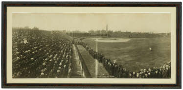 MAMMOTH 1904 CHICAGO CUBS VS. NEW YORK GIANTS PANORAMIC PHOTOGRAPH BY GEORGE LAWRENCE