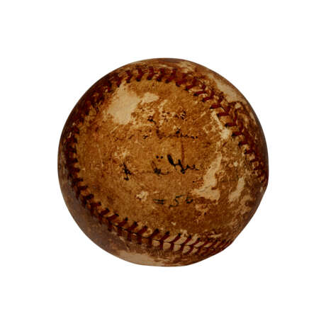1938 HANK GREENBERG AUTOGRAPHED BASEBALL ATTRIBUTED TO HIS 56TH HOME RUN (PSA/DNA) - photo 1