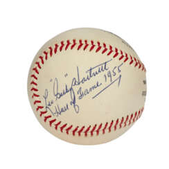 PRISTINE LEO &quot;GABBY&quot; HARTNETT SINGLE SIGNED BASEBALL WITH ACCOMPANYING MATERIALS FROM THE HARTNETT COLLECTION (PSA/DNA 9 MINT)