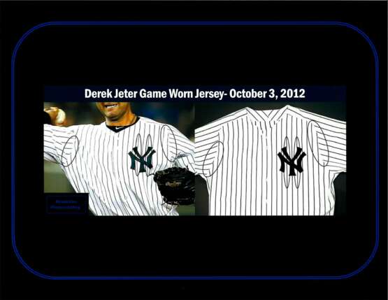 OUTSTANDING 2012 DEREK JETER GAME USED NEW YORK YANKEES HOME JERSEY - PHOTOMATCHED TO (3) GAMES VS. BOSTON (MLB AUTHENTICATION) (RESOLUTION PHOTOMATCH) - фото 6