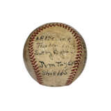 IMPORTANT KANSAS CITY MONARCHS AND HOMESTEAD GRAYS NEGRO LEAGUE AUTOGRAPHED BASEBALL WITH JOSH GIBSON AND SATCHEL PAIGE C.1942 (PSA/DNA)(EX-DAVID WELLS COLLECTION) - photo 3