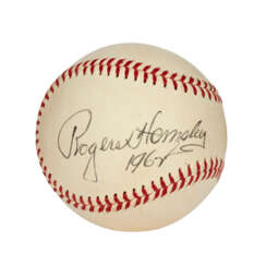 HIGH CONDITION GRADE ROGERS HORNSBY SINGLE SIGNED BASEBALL (PSA/DNA 8.5 NM-MT+)