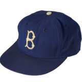 BROOKLYN DODGERS PROFESSIONAL MODEL BASEBALL HAT WITH ATTRIBUTION TO JACKIE ROBINSON C.1963-69 (MEARS AUTHENTICATION) - фото 2
