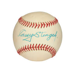CASEY STENGEL SINGLE SIGNED BASEBALL (JSA)